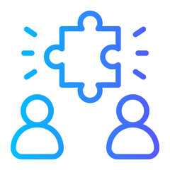 problem solving gradient icon
