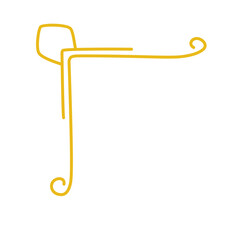 golden luxury corner border