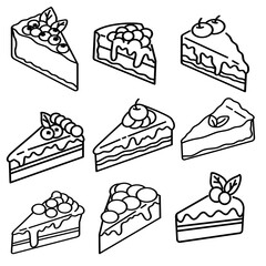 Delicious cakes collection