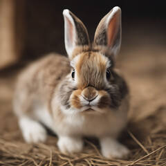 Peque&ntilde;o conejo, retrato, close-up 
