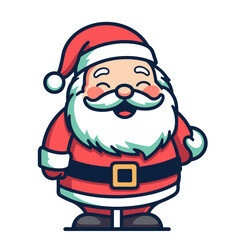 Santa Claus Christmas, funny mascot vector illustration