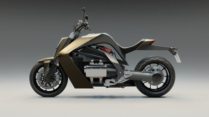 Obraz na płótnie Canvas Concept 5 - 3D Motorcycle concept design