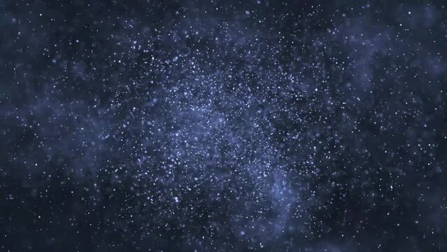 Blue Particles space effect background