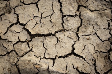 broken soil picture from the summer drought. In the area of ​​Thailand, texture images, background, close-up images