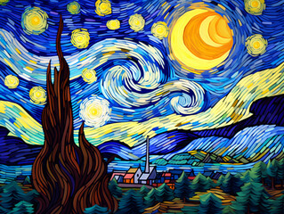 abstraction Vincent van Gogh