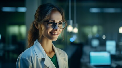 Naklejka premium portrait of a female doctor