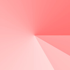 Ângulo de linha e fundo abstrato. Vermelho, rosa em gradiente. Forma geométrica.