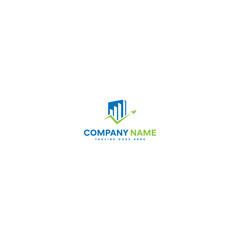Fototapeta premium Financial Accounting Credit Book Logo With Symbol Template Vector Icon.