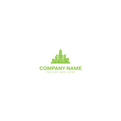 Fototapeta premium Green city logo vector and new logo design