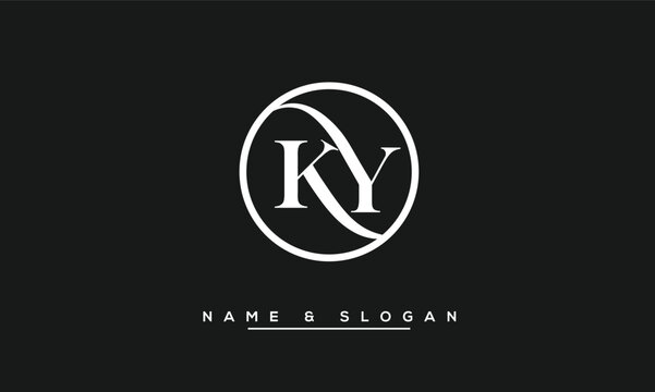 KY,  YK,  K,  Y  Abstract  Letters  Logo  Monogram