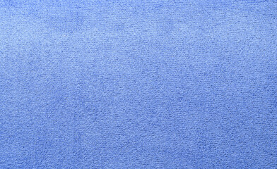 close-up texture of soft blue synthetics fabric cloth textile.