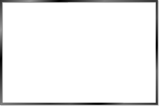 Black shiny glowing vintage frame with shadows isolated on transparent background. Black luxury realistic rectangle border. PNG	