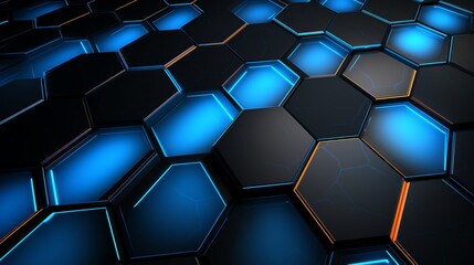 Colorful hexagon abstract background suitable for technology, corporate, and design concepts. Ideal for web banners, presentations, and digital artwork.