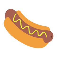 hot dog vector illustration