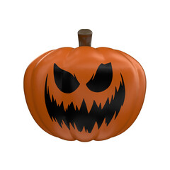 Halloween Pumpkin 3D Render