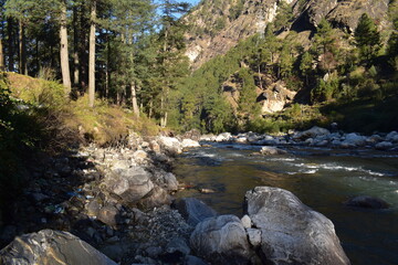 river in the mountains