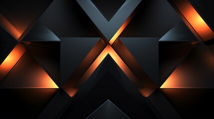 triangle abstract wallpaper, modern colorfull, glow in the dark, neon color, future, SCi, orange,...