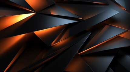 triangle abstract wallpaper, modern colorfull, glow in the dark, neon color, future, SCi, orange,...
