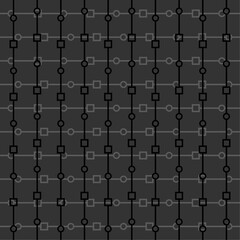 Minimal geometric pattern black and lines concept decoration vector