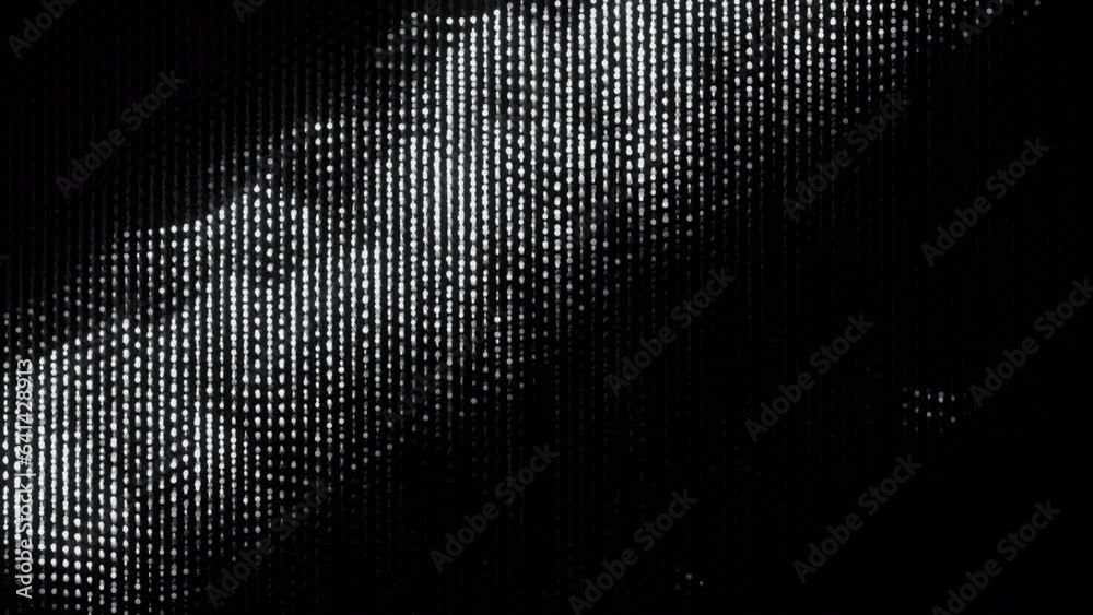 Poster glowing electronic dots move in waves in space. design. electronic luminous dots move in streaming w