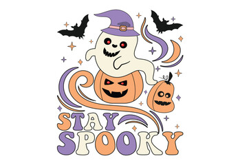 Hallowen Quote, Spooky Season,Retro Halloween, 