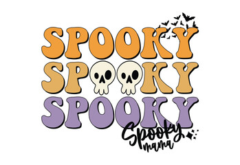 Hallowen Quote, Spooky Season,Retro Halloween, 