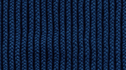 Fototapeta premium Closed Navy Blue Wool Pattern