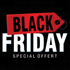 Colored special offert black friday sale promotion Vector