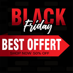 Colored special offert black friday sale promotion Vector