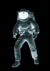 Fototapeta premium astronaut is discovering