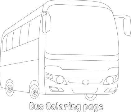 Bus Coloring Page