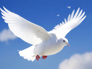 beautiful white dove