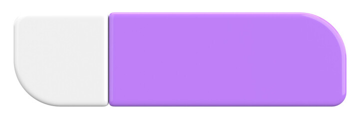 3D button. Empty button. 3D illustration.