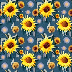 yellow flowers background