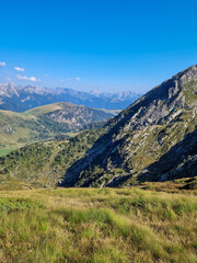 paesaggio alpino presso passo san marco