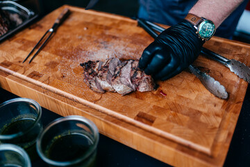 Leckeres gegrilltes Steak