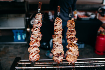 Gegrillte Schaschlik Spieße