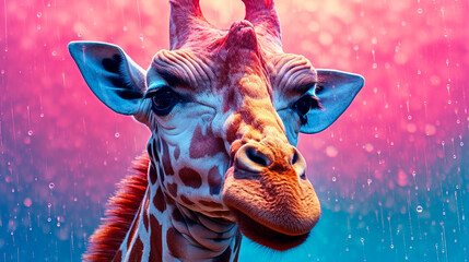 Fototapety  giraffe character