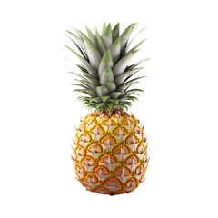 pineapple on white background