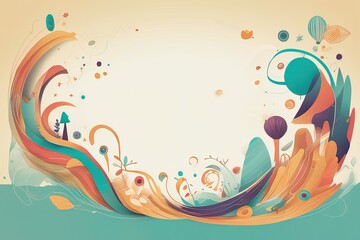 abstract background with colorful splashes and waves.abstract background with colorful splashes and 