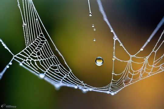 spider web with dew on a black backgroundspider web with dew on a black backgroundspider web on a bl