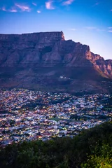 Crédence de cuisine en verre imprimé Montagne de la Table View of Cape Town from Signall hill viewpoint, in Western Cape, South Africa
