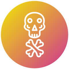 Skull Vector Icon Design Illustration