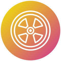 Fototapeta premium Nuclear Vector Icon Design Illustration