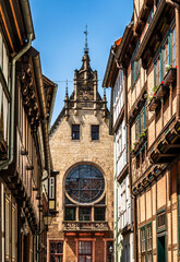 Fototapeta premium historic buildings at the old town of Quedlinburg - Germany