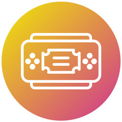 Console Vector Icon Design Illustration
