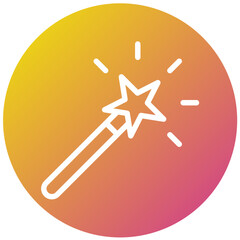 Magic wand Vector Icon Design Illustration