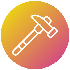 Pick hammer Vector Icon Design Illustration