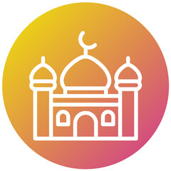 Mosque Vector Icon Design Illustration