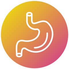 Fototapeta premium Stomach Vector Icon Design Illustration
